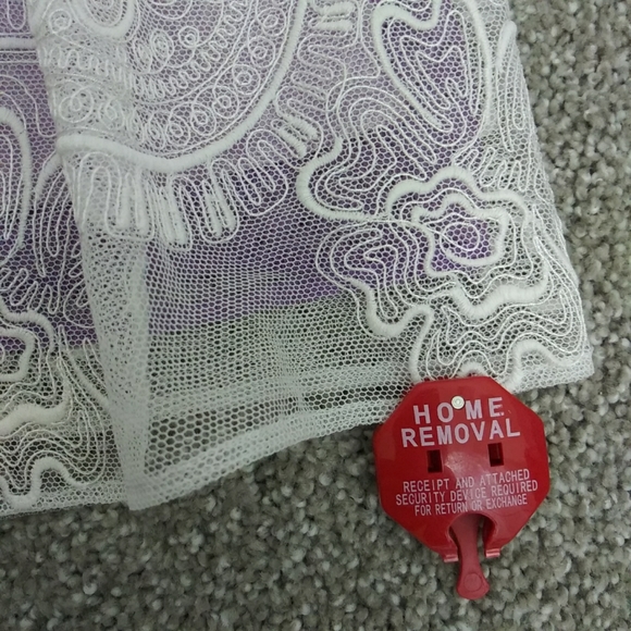 NWT Sz 6 Burberry White Lace and Lavender Dress - Picture 6 of 16